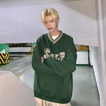 Load image into Gallery viewer, 2021 loose college wind sweater spring and autumn personality design tops for men and women loose couples