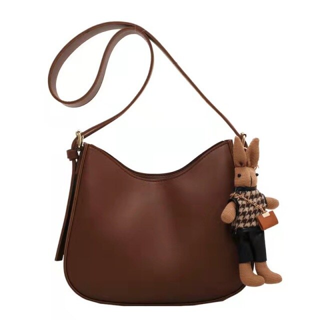2021 new fashion shoulder bag popular texture tote bag retro messenger lady underarm bag
