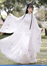 Load image into Gallery viewer, 2021 retro fairy women chinese hanfu dress ancient vintage floral stage dance costume festival party traditional Fairy Clothing