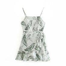 Load image into Gallery viewer, 2021 summer Women Party Club Vintage floral Mini Sling Dress beach Off Shoulder Strap Vestidos Retro Ruffle A-Line short Dresses