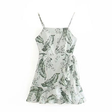 Load image into Gallery viewer, 2021 summer Women Party Club Vintage floral Mini Sling Dress beach Off Shoulder Strap Vestidos Retro Ruffle A-Line short Dresses