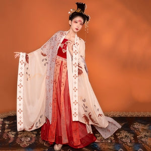 2021 women cosplay fairy costume hanfu coat chinese traditional ancient stage hanfu cloak chinese national folk dance costume