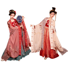 Load image into Gallery viewer, 2021 women cosplay fairy costume hanfu coat chinese traditional ancient stage hanfu cloak chinese national folk dance costume