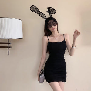 2021summer New Graceful Tube Top Sexy Slip Dress Women's Tight Waist Sheath Skinny Slimming Dress