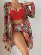 Load image into Gallery viewer, 2022 3pack Underwire Bikini High Waist Swimwear Women Push Up Swimsuit Biquini Backless Bathing Suit Beach Wear Summer Female