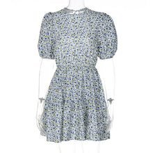 Load image into Gallery viewer, 2022 Elegant Print Sexy Backless Bandage Mini Dress Club Party Outfits for Women Summer Short Sleeves Dresses Casual Vacation