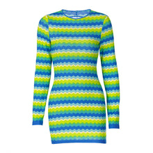 Load image into Gallery viewer, 2022 Fashion Flare Sleeve Sexy Cut Out Ruched Dress Outfits Women Party Club Summer Mesh Sheer Dresses Bodycon Clothes