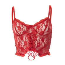 Load image into Gallery viewer, 2022 For Summer Chic Fashion Black Lace Women&#39;s Clothing Wrap Crop Top Rave Festival Sexy Backless Sleeveless Tops Club Beach