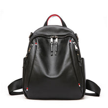 Load image into Gallery viewer, 2022 High Quality Women Genuine Leather Backpacks Lady England Style Fashion Simple Soft Bag Girl Bi-directional Zipper Packsack