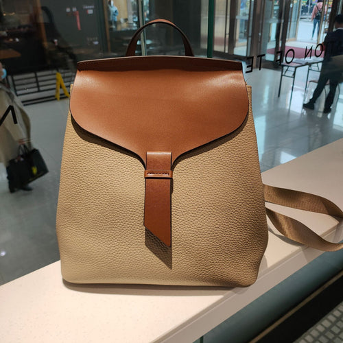 2022 Hit Color Design College Girl School Book Bag All-match Real Leather Women's Backpack High Quality Cowhide Shoulder Bag