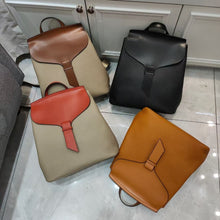 Load image into Gallery viewer, 2022 Hit Color Design College Girl School Book Bag All-match Real Leather Women&#39;s Backpack High Quality Cowhide Shoulder Bag