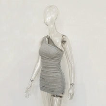 Load image into Gallery viewer, 2022 Isn Style Single Shoulder Pleated Thread Dress Spring And Summer New Women&#39;s Wear Europe And America