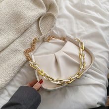 Load image into Gallery viewer, 2022 New Chain Small Clutch PU Leather Crossbody Shoulder sling Bags for Women Spring Fashion Brand Handbags and Purses green