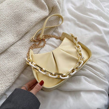 Load image into Gallery viewer, 2022 New Chain Small Clutch PU Leather Crossbody Shoulder sling Bags for Women Spring Fashion Brand Handbags and Purses green