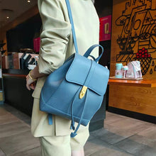 Load image into Gallery viewer, 2022 New Color Matching Portable Shoulder Bag Soft Cowhide Backpack Casual Large-capacity First Layer Genuine Leather Backpack