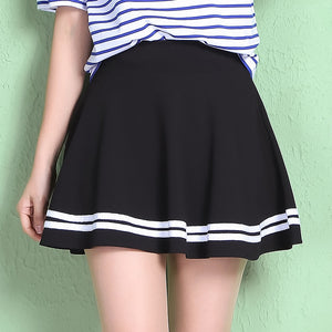 2022 New High Waist Mini Skirts for Women Fashion Solid All Match Pleated Skirt Spring Sweet Cute Ball Gown Sport Faldas Mujer