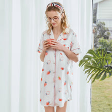 Load image into Gallery viewer, 2022 Night Dress Sexy Women Sleepwear Night For Ladies Chemise De Nuit Sexy Wine Red Pink Dark Blue Black Spring Autumn
