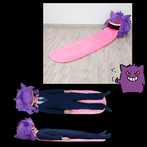 2022 Pokemon Plush Toy Gengar Pikachu Head Cover Pillow Funny Nap Pillow Quilt Soft and Comfortable Kawaii Student Popular Style