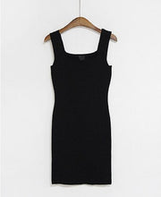 Load image into Gallery viewer, 2022 Sexy Tight And Versatile Vest Bottomed Short Skirt Slim Fit Medium Length Hip Wrap Sleeveless Knitted Dress