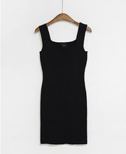 Load image into Gallery viewer, 2022 Sexy Tight And Versatile Vest Bottomed Short Skirt Slim Fit Medium Length Hip Wrap Sleeveless Knitted Dress