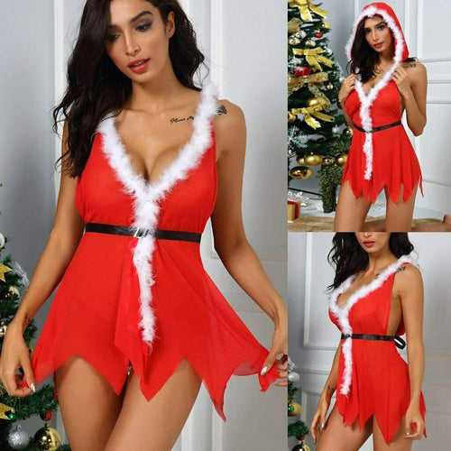 2022 Sissy Sexy Lingerie Woman Erotic Pajamas Lace Robe Lingerie Babydoll Erotic Transparent Dress Adult Christmas Sexy Cosplay