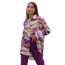 Load image into Gallery viewer, 2022 Spring Fall Fashion Print Shirt Point Collar French Shirt Long Sleeve Button Cardigan Casual Women‘s Clothes Streetwear