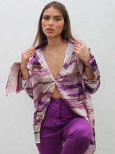 Load image into Gallery viewer, 2022 Spring Fall Fashion Print Shirt Point Collar French Shirt Long Sleeve Button Cardigan Casual Women‘s Clothes Streetwear