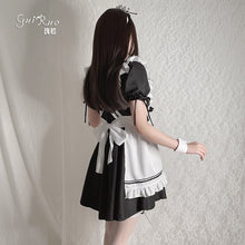 Load image into Gallery viewer, 2022 Summer Cute Black Lolita Maid Costumes for Women Cosplay Uniform Japanese Animation Show Dress Costume Party Stage Costume