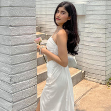 Load image into Gallery viewer, 2022 Summer Fashion Satin Camis Tube Top and Maxi Skirt 2 Piece Set for Women Matching Sets Outfits Sexy Backless Elegant Vacat