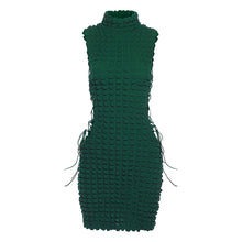 Load image into Gallery viewer, 2022 Summer Women&#39;s Clothes Sexy Green Bandage Cutout Mini Dress Club Party Outfits Sleeveless Elegant Prom Dresses Vestidos