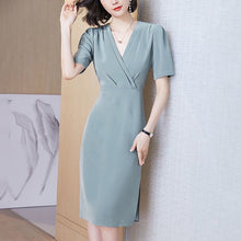 Load image into Gallery viewer, 2022 Summer dress for Women One Piece Office Lady Fashion Elegant Sleeveless Casual Midi Dresses Female Clothes Vestdios