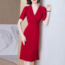 Load image into Gallery viewer, 2022 Summer dress for Women One Piece Office Lady Fashion Elegant Sleeveless Casual Midi Dresses Female Clothes Vestdios
