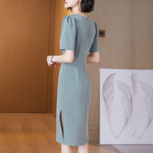 Load image into Gallery viewer, 2022 Summer dress for Women One Piece Office Lady Fashion Elegant Sleeveless Casual Midi Dresses Female Clothes Vestdios