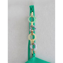 Load image into Gallery viewer, 2022 Women Fashion Satin Sea Green Dress Straps with Chains Female Elegant Maxi Midi Slit Camisole Dress Chic Lady Robe