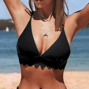 2022 ladies sexy beach bikini lace V-neck leopard cross backless split swimsuit women swimwear girl  bathing suit plus size 2XL