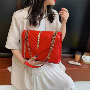 2022 luxury handbags rhombus chain fashion messenger bag shoulder popular armpit bag