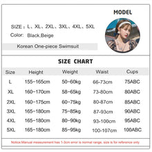 Load image into Gallery viewer, 2023 Korean Swimsuit Ladies Fused Swim Suit Plus Size Swimwear 5XL Skirt Mesh Lace Long Sleeve Bathing Suit One Piece Tankinis