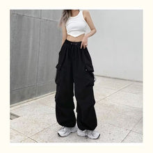 Load image into Gallery viewer, 2023 New Women’s Streetwear Cargo Pants y2k Spring Solid Color Women&#39;s pants Wide Leg Trouser Female Casual Joggers Sweatpants