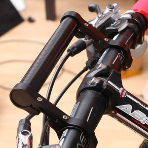 20CM Carbon Tube Bicycle Handlebar Extender Mount Mountain MTB Bike Cycling Headlight Bracket Lamp Flashlight Holder Accessorie