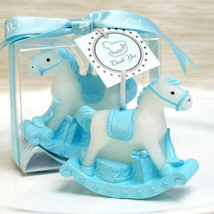 20PCS Rocking Horse Candle Favors for Baby Shower Kids Birthday Gifts Baptism Keepsake Event Anniversary Favours