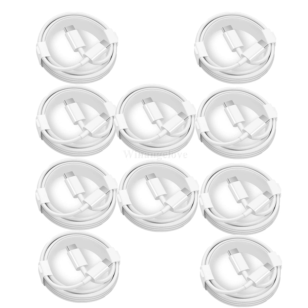 20Piece USB C to USB C Fast Charging PD USB Type C to 8pin Wire Cable For Phone 13 Pro Max 12 11 XS MAX USB C Mobile Phone cabel