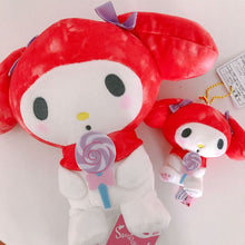 Load image into Gallery viewer, 20cm Lovely Sanrio Series Plush Toys Kuromi Lollipop Little Devil Fade Stuffed Dolls My Melody Pendant Plush Keychain Girl Gifts