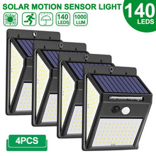 Load image into Gallery viewer, 222 LED Solar Light Outdoor  4 Modes Motion Sensor PIR Wall Light Waterproof Solar Lamp Solar Powered Sunlight Garden Decoration