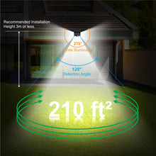 Load image into Gallery viewer, 222 LED Solar Light Outdoor  4 Modes Motion Sensor PIR Wall Light Waterproof Solar Lamp Solar Powered Sunlight Garden Decoration
