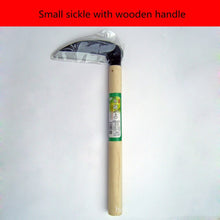 Load image into Gallery viewer, 27cm Sharp Grass Sickle Lightweight steel machete knife wooden handle Hand Sickle Hand Scythe for Weeding Garden pruning tools