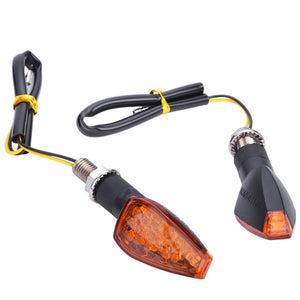 2PCS Universal 12V Flashing Turn Signals Motorcycle LED Lights Rear Blinker Indicator Tail Light For Cafe Racer Honda BMW Yamaha