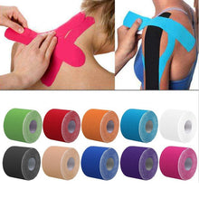 Load image into Gallery viewer, 2Size Kinesiology Tape Athletic Tape Sport Recovery Tape Strapping Gym Fitness Tennis Running Knee Muscle Protector Scissor