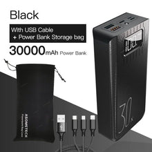 Load image into Gallery viewer, 2USB LED Power Bank 30000mAh Portable Charging Poverbank Pack Charge External Battery Powerbank For iPhone Xiaomi Samsung Huawei