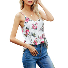 Load image into Gallery viewer, 2XL Summer Spaghetti Straps Tops Women Boho Floral Print Vest Shoulder Vest Sexy V Back Beach Camisole Casual Chic Tops Femme