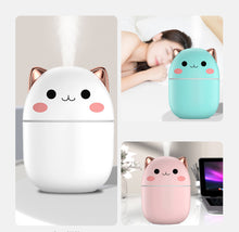 Load image into Gallery viewer, 200ml Air Humidifier Cute Kawaiil Aroma Diffuser With Night Light Cool Mist For Bedroom Home Car Plants Purifier Humificador